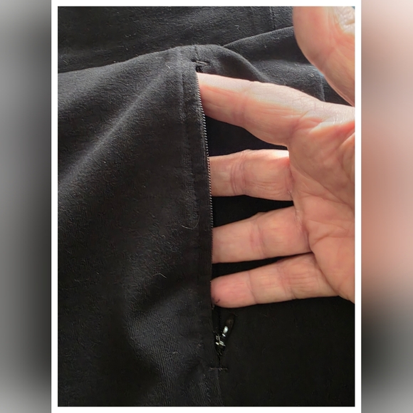 T By Talbots Women's Straight Leg Pants Cotton / Spandex Blend Black Size Small - Picture 4 of 7